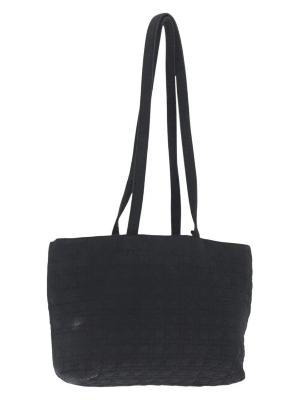 Christian Dior Shoulder Bag Nylon Black Gold Auth ka1164